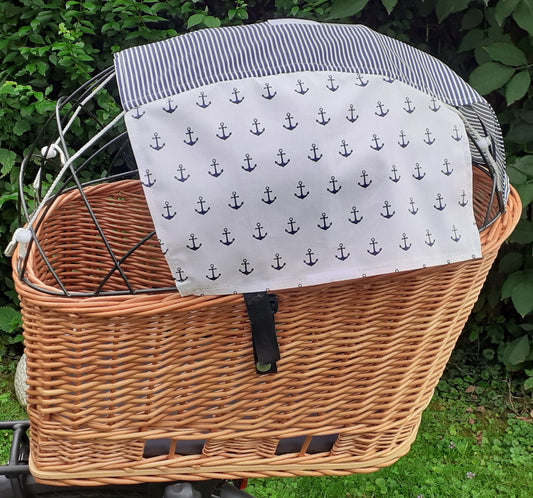 Sonnenschutz für Hundekorb, Fahrradkorb, Hundekorb für Fahrrad hinten.  Anker